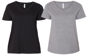 Ladies Oversized V-Neck-3807