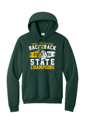BASIC DARK GREEN BACK2BACK HOODIE - PC78H